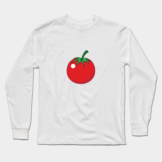 Red Tomato Long Sleeve T-Shirt by BirdAtWork